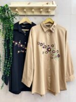 شومیز گلدوزی وارداتی ترک کد 648 - تصویر 2