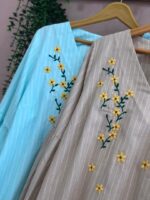 شومیز گلدوزی شکوفه کد 735 - تصویر 3