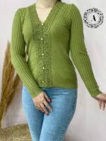 بافت یقه گیپور وارداتی کد 852 - تصویر 5