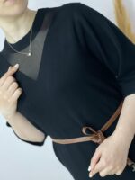 تونیک بافت یقه تور کد 948 - تصویر 2