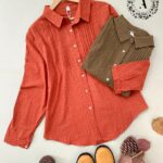 شومیز نخی قلبی وارداتی کد 944