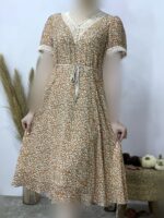 پیراهن حریر ترنج وارداتی کد 961 - تصویر 3