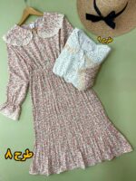 پیراهن حریر پزشک دهکده وارداتی کد 966 - تصویر 5