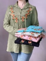 شومیز گلدوزی بهار کد 1027 - تصویر 4