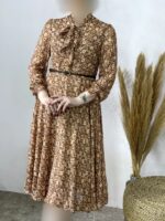 پیراهن حریر ژیوان کد 1048 - تصویر 4