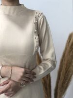 پیراهن بافت مروارید وارداتی کد 1187 - تصویر 14