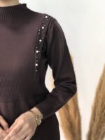 پیراهن بافت مروارید وارداتی کد 1187 - تصویر 8