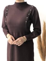 پیراهن بافت مروارید وارداتی کد 1187 - تصویر 7