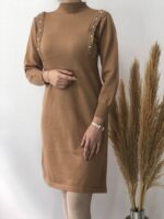 پیراهن بافت مروارید وارداتی کد 1187 - تصویر 6