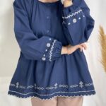 شومیز گلدوزی تبسم کد۱۲۱۹