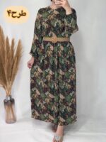پیراهن پلیسه آوینا کد۱۲۳۲ - تصویر 5