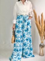 شلوارطرح دار یاسمن کد۱۲۶۰