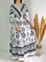 پیراهن ابریشم کد۱۲۶۴ - تصویر 5