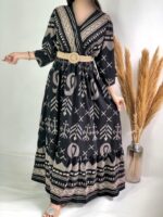 پیراهن ابریشم کد۱۲۶۴ - تصویر 2