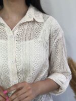 شومیزقلاب بافی پیچک کد۱۲۸۳ - تصویر 6