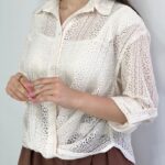 شومیزقلاب بافی پیچک کد۱۲۸۳
