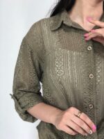 شومیزقلاب بافی پیچک کد۱۲۸۳ - تصویر 3