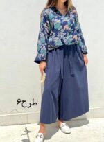 شومیزطرح دار سارا کد۱۲۹۱ - تصویر 8