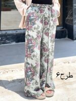 شلوارطرح دار دیانا کد۱۲۸۵ - تصویر 5