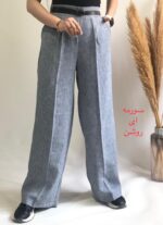 شلوارلینن گندم کد۱۲۸۸ - تصویر 5