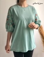 تیشرت گلدوزی بابونه کد۱۲۹۸ - تصویر 5