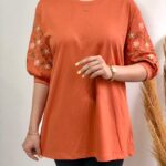 تیشرت گلدوزی بابونه کد۱۲۹۸