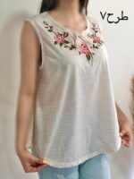 تاپ گلدوزی پانی کد۱۲۹۵ - تصویر 3