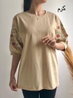 تیشرت گلدوزی بابونه کد۱۲۹۸ - تصویر 8