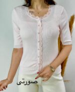 بلوز بافت هیوا کد۱۳۱۴ - تصویر 2