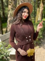 ⁨	پیراهن بافت و ژیله الیزه کد۱۳۲۲ - تصویر 4