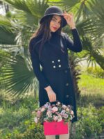 ⁨	پیراهن بافت و ژیله الیزه کد۱۳۲۲ - تصویر 2