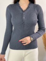 ⁨ بلوز  بافت آندیا کد۱۳۲۳ - تصویر 5