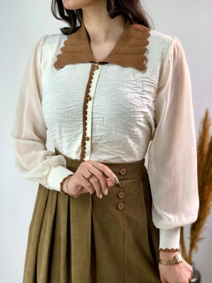 بلوزبافت کریستالی ماهک کد۱۳۵۰