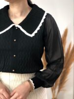 بلوزبافت کریستالی عسل کد۱۳۵۴ - تصویر 5