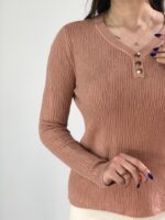 بلوز بافت وار.داتی ارغوان کد۱۳۶۵ - تصویر 6