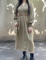 پیراهن بافت واردات..ی ملکه  کد۱۴۴۸ - تصویر 2